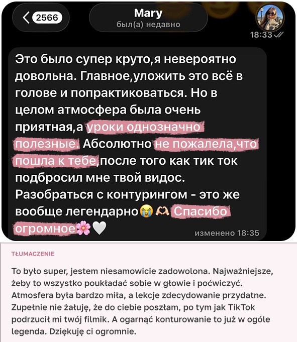 Opinia uczennicy